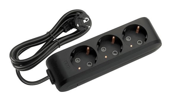 Viko Multi-Let 90133302 3'lü 3 metre USB Kablolu Tekli Akım Korumalı Priz