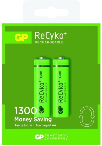 GP Recyko LR06 1.2 V 1300 mAh Ni-Mh AA / Kalem Şarjlı Pil 2'li