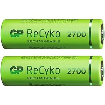 GP Recyko 2700 LR06 1.2 V 2600 mAh Ni-Mh AA / Kalem Şarjlı Pil 2'li