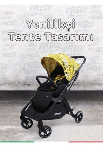 Prego Axis Çift Yönlü Katlanabilir 360 Derece Dönen Tam Yatar Bebek Arabası Yeşil
