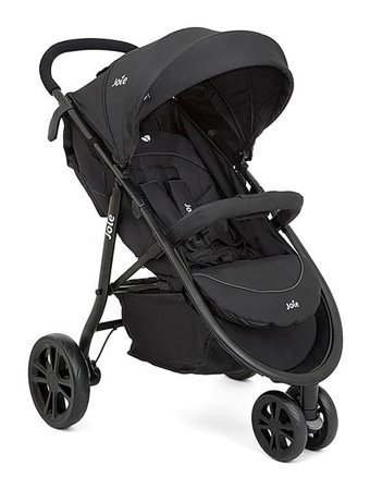 Joie Litetrax 3 Katlanabilir Tek Elle Kapanan 360 Derece Dönen Tam Yatar Travel Sistem Bebek Arabası Siyah