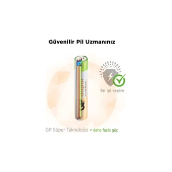 GP Super LR61 1.5 V Alkalin AAA / İnce Kalem Pil 2'li