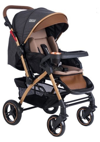 Tommy Baby Tornado Plus Çift Yönlü Katlanabilir 360 Derece Dönen Tam Yatar Travel Sistem Bebek Arabası Antrasit