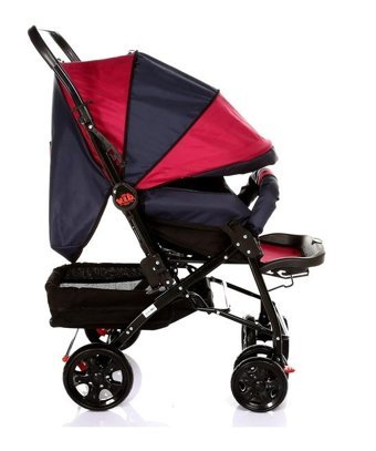 Very Important Baby Çift Yönlü Katlanabilir 360 Derece Dönen Tam Yatar Bebek Arabası Pembe