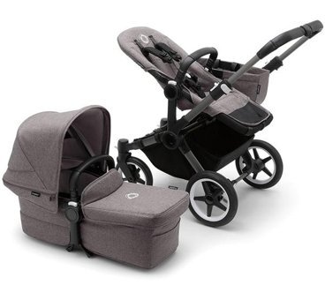 Bugaboo Donkey 5 Katlanabilir 360 Derece Dönen Tam Yatar Puset Bebek Arabası Gri