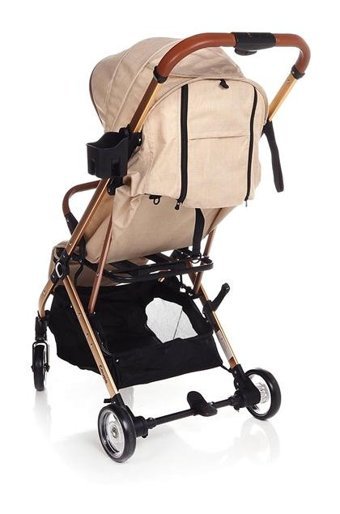Baby Plus Coupe Katlanabilir 360 Derece Dönen Tam Yatar Bebek Arabası Bej