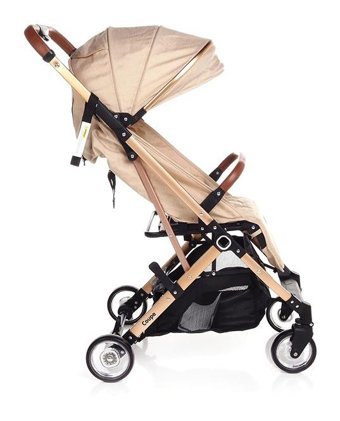 Baby Plus Coupe Katlanabilir 360 Derece Dönen Tam Yatar Bebek Arabası Bej
