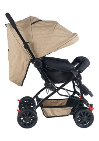 Let's Go Baby Çift Yönlü Katlanabilir 360 Derece Dönen Tam Yatar Bebek Arabası Mavi