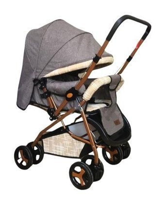 Jusso Dido Comfort Çift Yönlü Katlanabilir 360 Derece Dönen Tam Yatar Bebek Arabası Bej