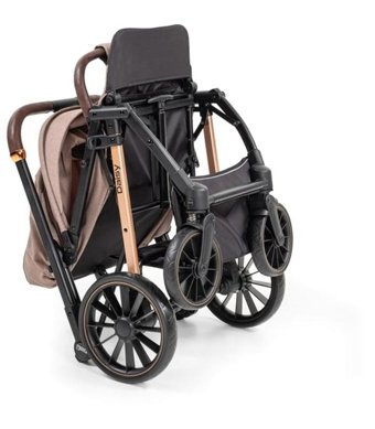 Baby2Go Daisy Çift Yönlü Katlanabilir 360 Derece Dönen Tam Yatar Bebek Arabası Siyah