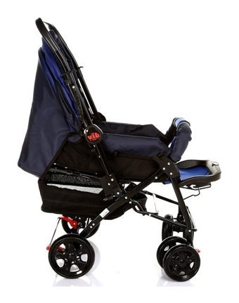 Very Important Baby Çift Yönlü Katlanabilir 360 Derece Dönen Tam Yatar Bebek Arabası Mavi