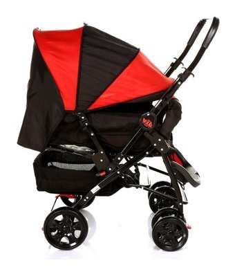 Very Important Baby Çift Yönlü Katlanabilir 360 Derece Dönen Tam Yatar Bebek Arabası Kırmızı