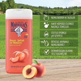 Le Petit Marseillais Beyaz Şeftalili Nektarin Duş Jeli 2x650 ml