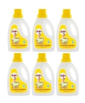 Dalin Beyazlar ve Renkliler İçin 90 Yıkama Sıvı Deterjan 6x1.5 lt