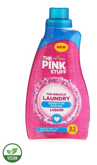 The Pink Stuff Hassas Ciltler Tüm Renkler İçin 32 Yıkama Sıvı Deterjan 960 ml