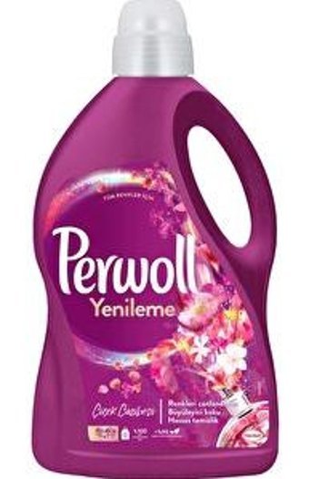 Perwoll Yenileme Çiçek Cazibesi Renkliler İçin 45 Yıkama Sıvı Deterjan 2.7 lt