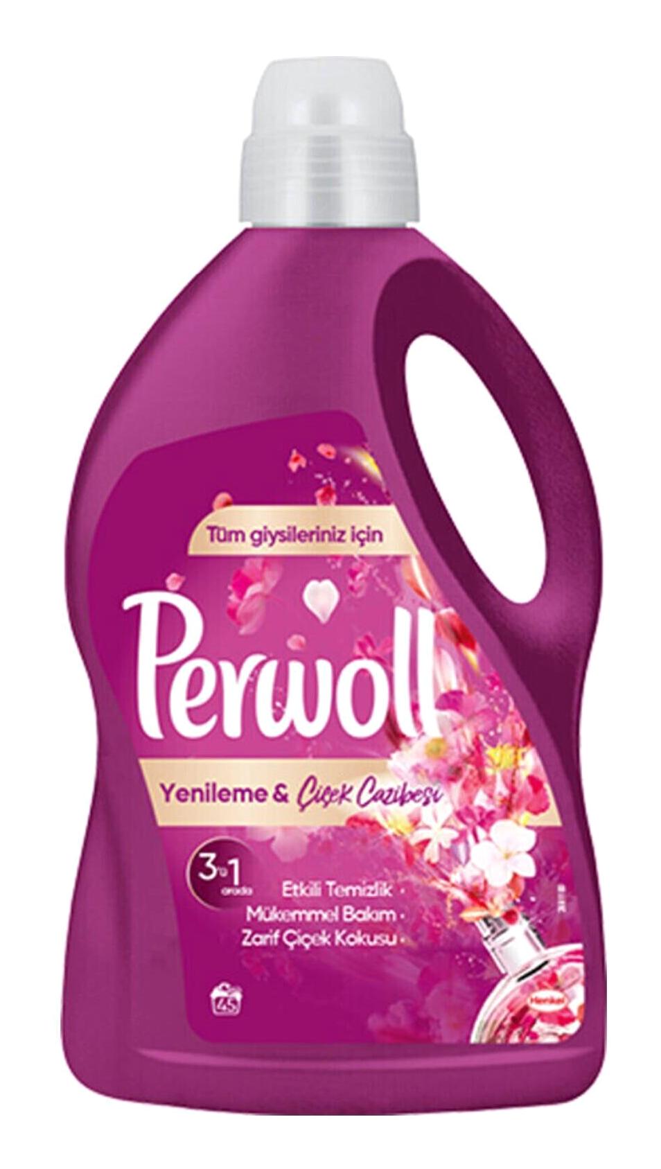 Perwoll Renk Koruma Canlandırma Renkliler İçin 50 Yıkama Sıvı Deterjan 2.75 lt