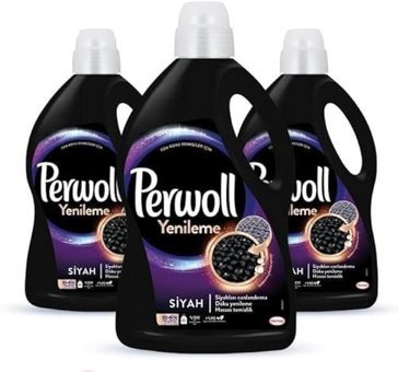 Perwoll Yenileme Siyahlar İçin 162 Yıkama Sıvı Deterjan 3x2.97 lt