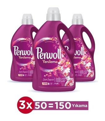 Perwoll Renkliler İçin 150 Yıkama Sıvı Deterjan 3x2.7 lt