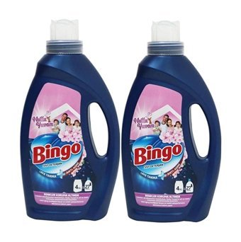 Bingo Mutlu Yuvam Arındırıcı Renkliler İçin 54 Yıkama Sıvı Deterjan 2x1.75 lt