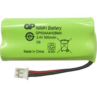 GP T436 2.4 V 500 mAh Ni-Mh kare Şarjlı Pil Tekli