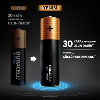 Duracell Optimum LR6 1.5 V Alkalin AA / Kalem Pil 6'lı