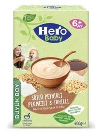 Hero Baby Tahıllı Sütlü Peynirli Kaşık Maması 12x400 gr