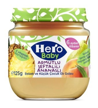 Hero Baby Tahılsız Glutensiz Ananasılı Kavanoz Maması 12x125 gr