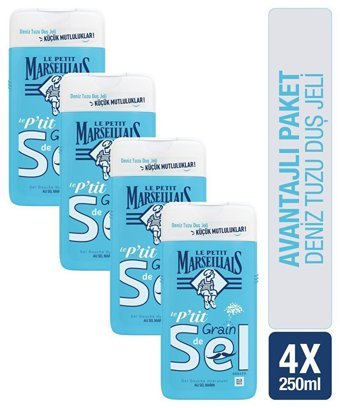 Le Petit Marseillais Deniz Tuzu Duş Jeli 4x250 ml