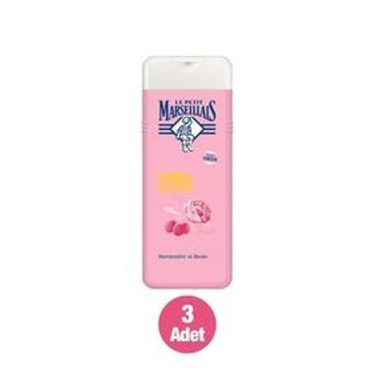 Le Petit Marseillais Frambuaz Şakayık Duş Jeli 3x400 ml