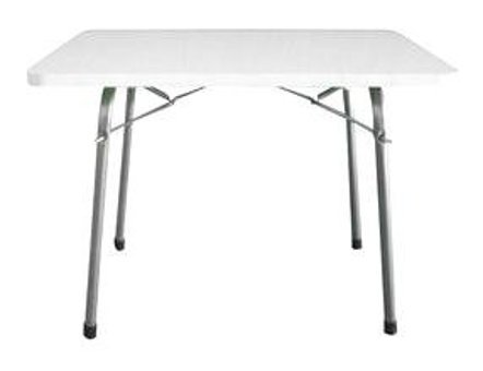 Albertus Design 45x60 cm Dikdörtgen Ahşap Katlanır Kamp Masası Beyaz