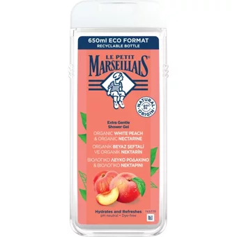 Le Petit Marseillais Nektarin Şeftalili Duş Jeli 3x650 ml