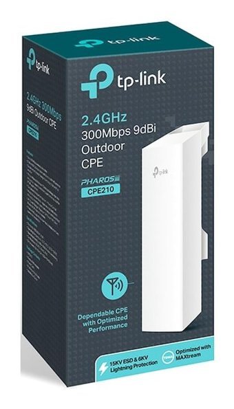 TP-Link CPE210 2.4 Ghz 300 Mbps Kablosuz Dış Mekan Duvar Tipi Access Point