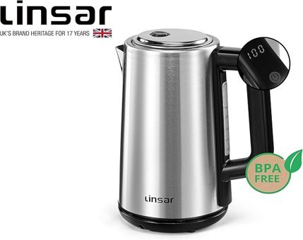 Linsar Çelik 1.7 lt 2200 W Siyah Kettle