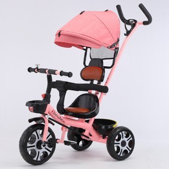 Lebeigo Güneşlikli 1-6 Yaş Açık Pembe Çocuk Bisikleti