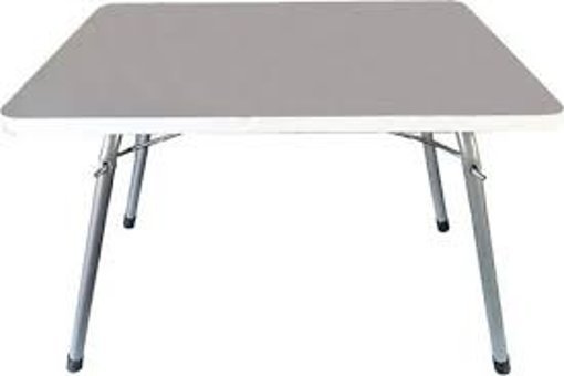 Albertus Design 45x60 cm Dikdörtgen Ahşap Katlanır Kamp Masası Beyaz