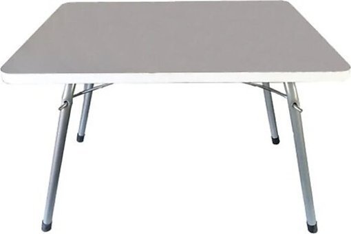 Albertus Design 45x60 cm Dikdörtgen Ahşap Katlanır Kamp Masası Beyaz