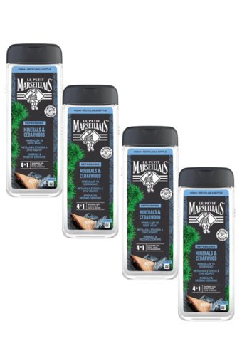 Le Petit Marseillais Mineral Sedir Ağacı Duş Jeli 4x400 ml