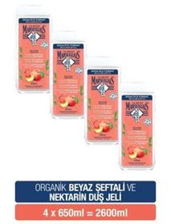Le Petit Marseillais Nektarin Şeftalili Duş Jeli 4x650 ml