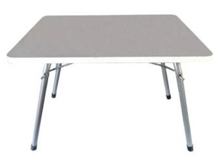 Albertus Design 45x60 cm Dikdörtgen Ahşap Katlanır Kamp Masası Beyaz