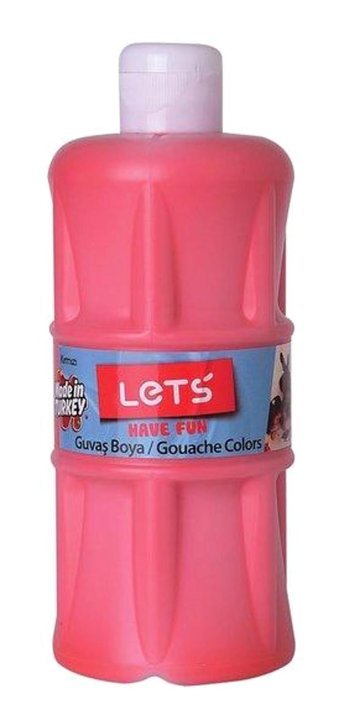 Lets L-5103 Tüp Kırmızı 500 ml Guaj Boya Seti
