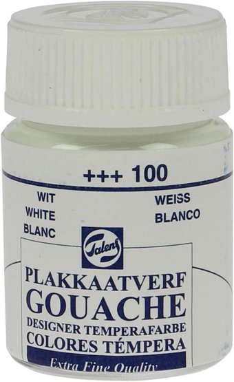 Talens 100 Beyaz 116 ml Guaj Boya Seti
