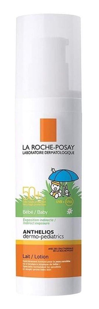 La Roche Posay Anthelios Lait 50 Faktör Hassas Ciltler İçin Suya Dayanıklı Parfümsüz Parabensiz Bebek Yüz ve Vücut Güneş Losyonu 50 ml