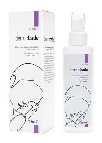 Dermocade Kids 50 Faktör Tüm Ciltler İçin Bebek Yüz ve Vücut Güneş Losyonu 100 ml