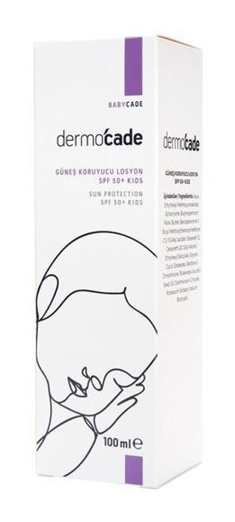 Dermocade Kids 50 Faktör Tüm Ciltler İçin Bebek Yüz ve Vücut Güneş Losyonu 100 ml