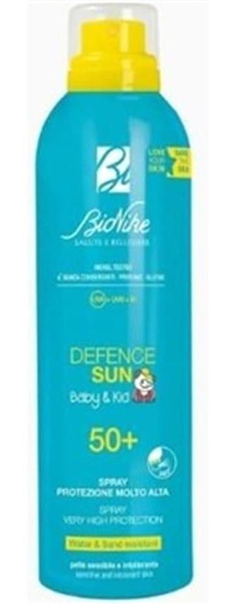 Bionike Defence Sun 50 Faktör Hassas Ciltler İçin Suya Dayanıklı Parfümsüz Parabensiz Bebek Yüz ve Vücut Güneş Kremi 200 ml