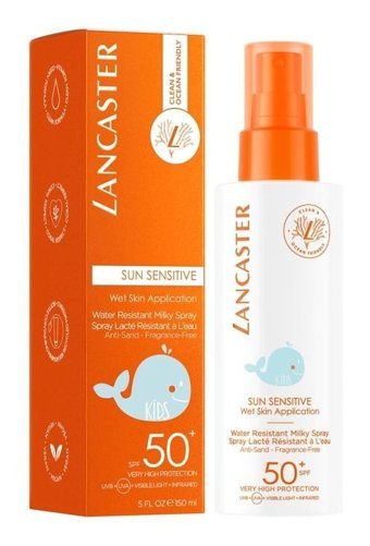 Lancaster 50 Faktör Hassas Ciltler İçin Suya Dayanıklı Parfümsüz Bebek Yüz ve Vücut Güneş Kremi 150 ml