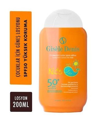 Gisele Denis 50 Faktör Tüm Ciltler İçin Suya Dayanıklı Bebek Yüz ve Vücut Güneş Losyonu 200 ml