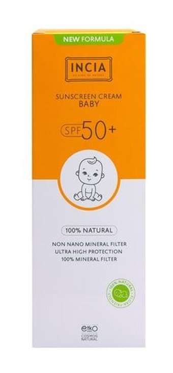 Incia 50 Faktör Hassas Ciltler İçin Parfümsüz Parabensiz Bebek Yüz ve Vücut Güneş Kremi 50 ml