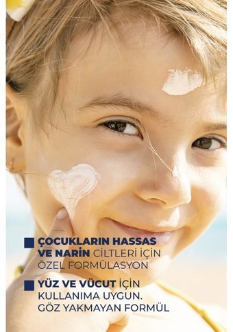 Eliamora 50 Faktör Hassas Ciltler İçin Yağsız Suya Dayanıklı Parabensiz Bebek Yüz ve Vücut Güneş Kremi 50 ml